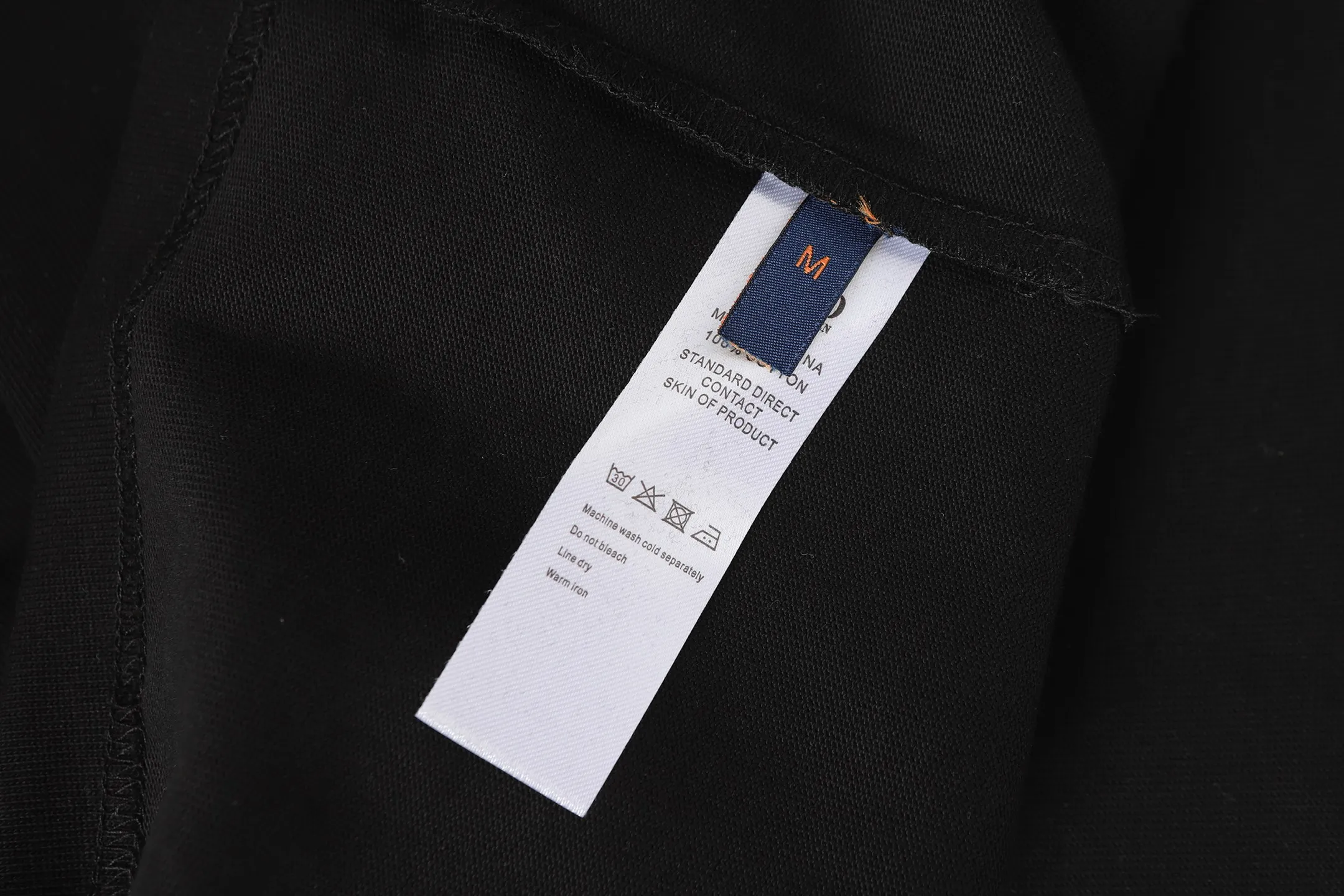 P140 💰 Actual pictures [High-end quality] Code: 8910# Color: Black White Size: S to XXL 2026ss New Ralph Lauren 320g customized fabric Round neck short sleeves Special embroidery Burnt patch Loose version for men and women